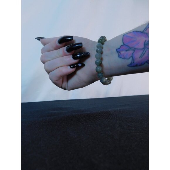 Labradorite Bead Bracelet Natural Crystal Stone Stretch Unisex Healing Jewelry G - Picture 12 of 12